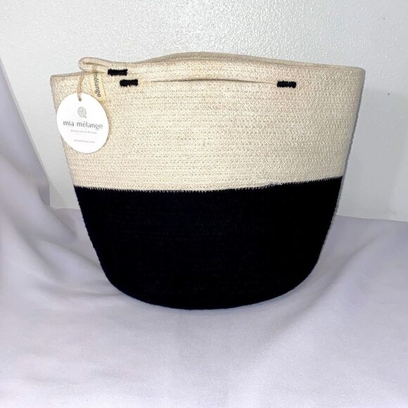 Mia Mélange Handcrafted Foldable Cotton Basket - Picture 4 of 14